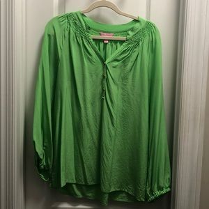 Lily Pulitzer Green Elsa Top